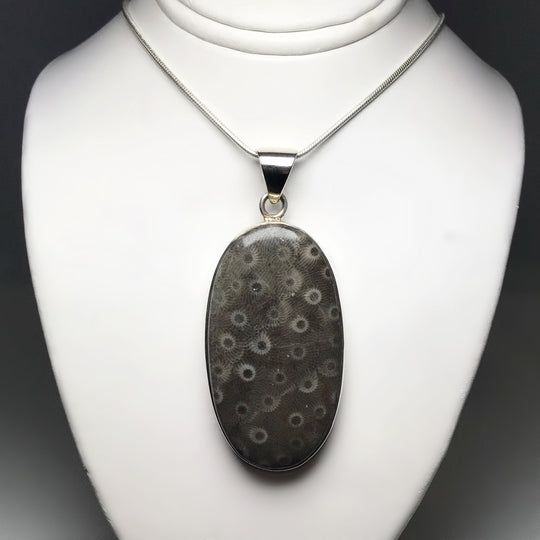 Fossilized Coral Pendant - Rocks and Gems Canada