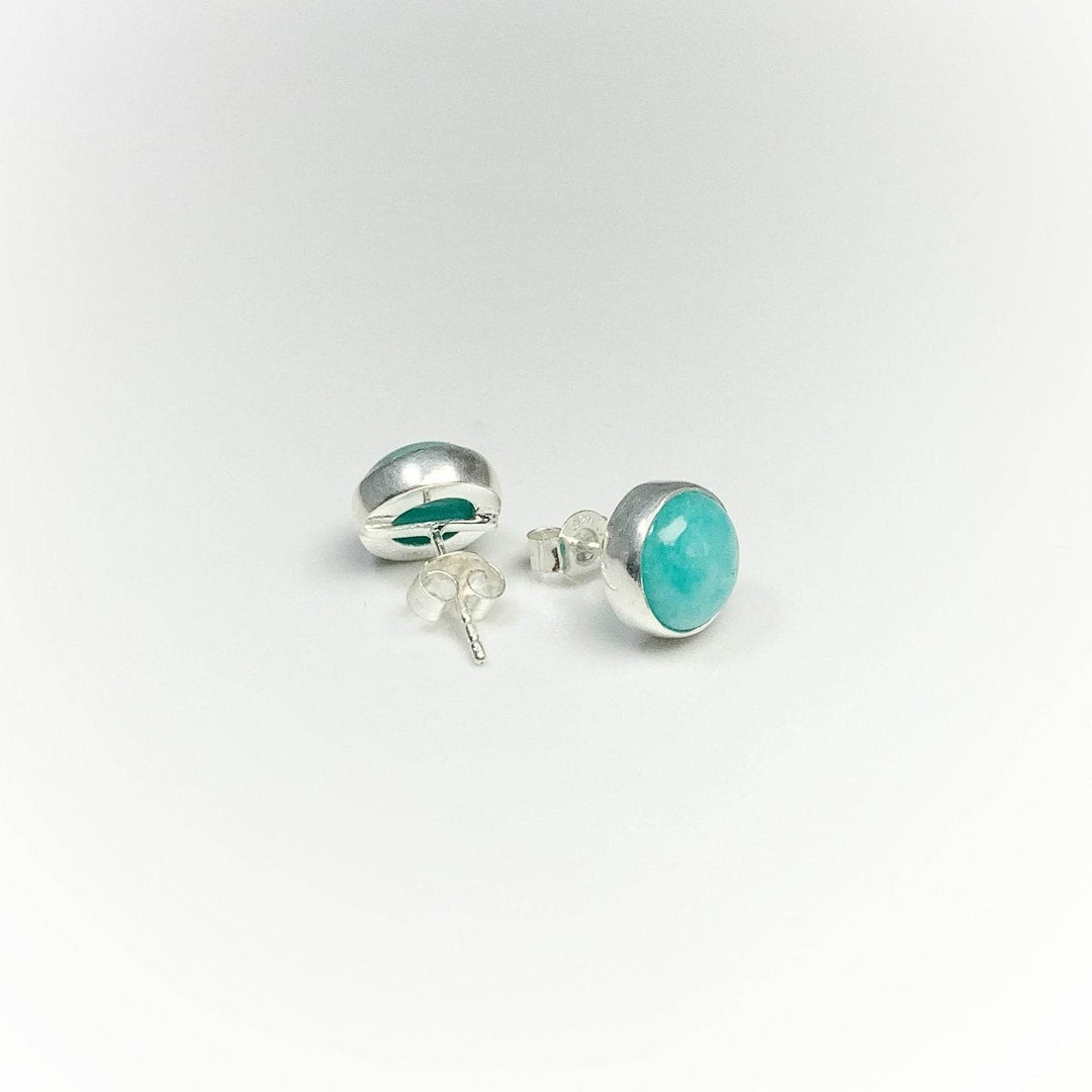 Amazonite Stud Earrings - Rocks and Gems Canada