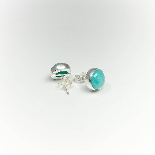 Amazonite Stud Earrings - Rocks and Gems Canada