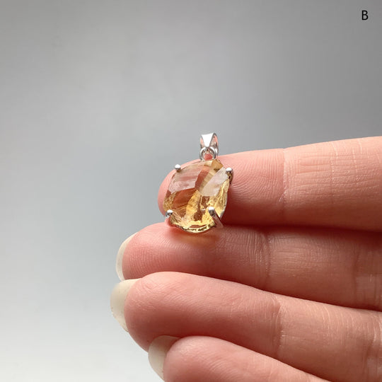 Raw Citrine Pendant - Rocks and Gems Canada
