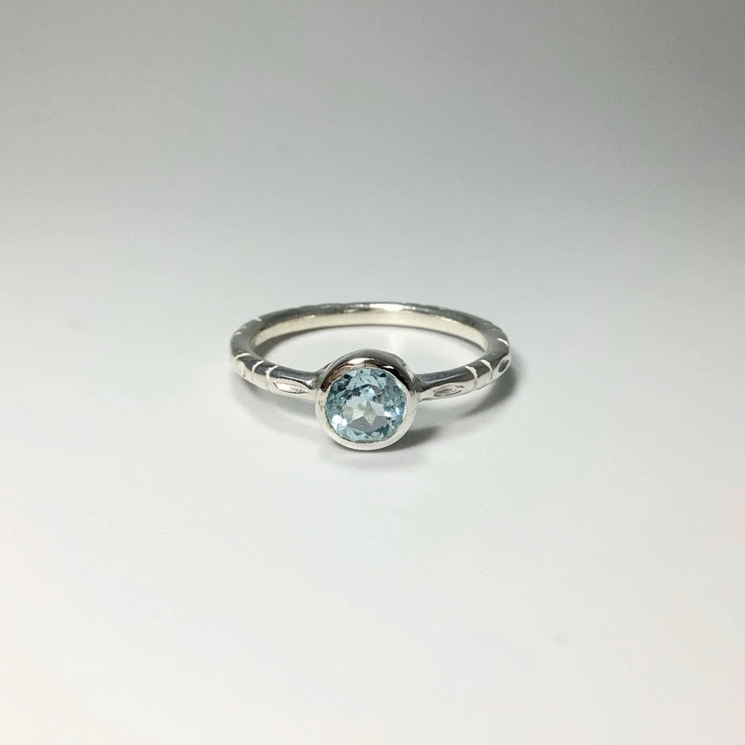 Blue Topaz Ring - Rocks and Gems Canada