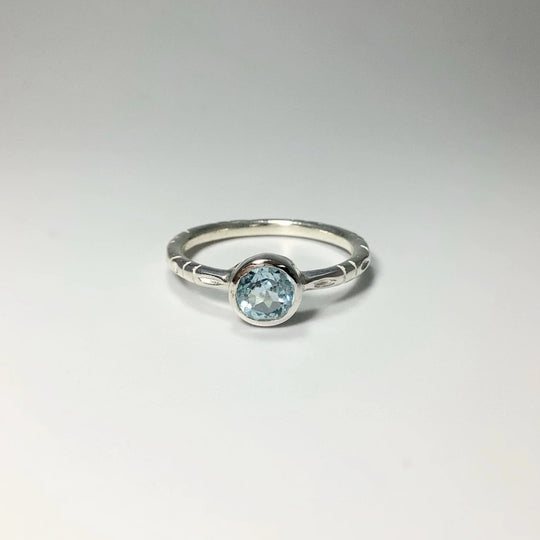 Blue Topaz Ring - Rocks and Gems Canada