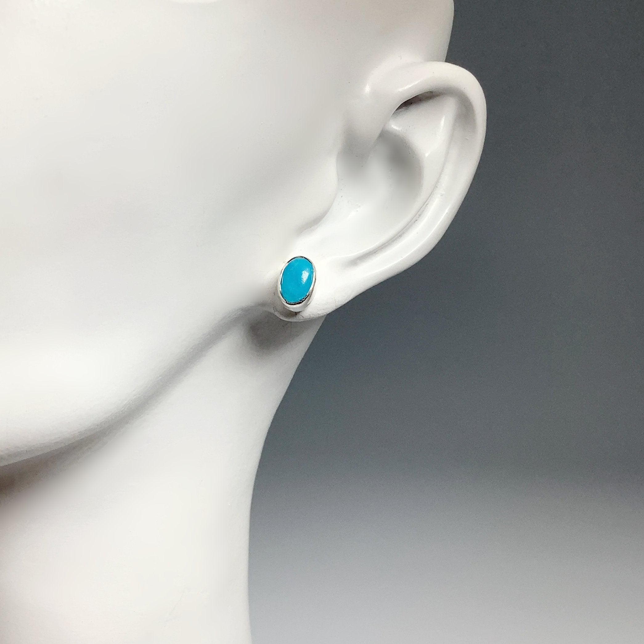 Turquoise Stud Earrings - Rocks and Gems Canada