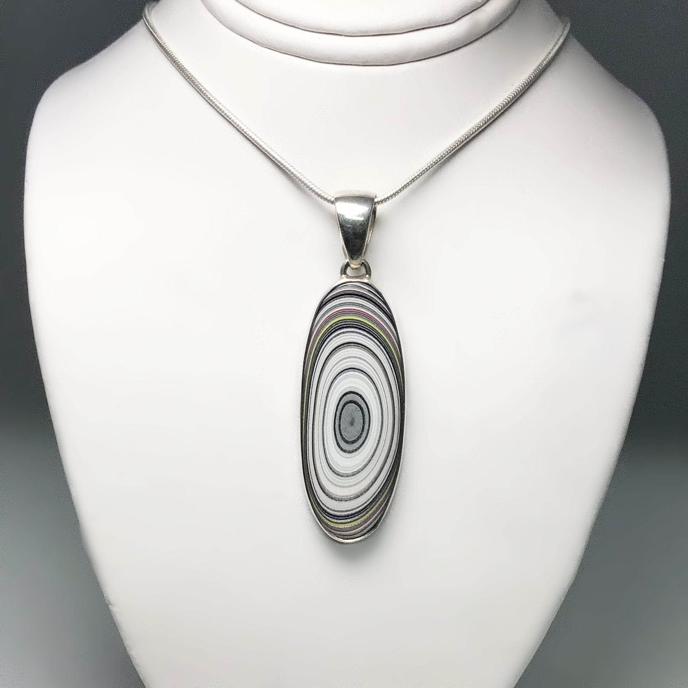 Fordite Pendant - Rocks and Gems Canada
