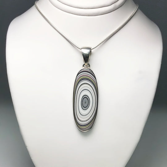 Fordite Pendant - Rocks and Gems Canada