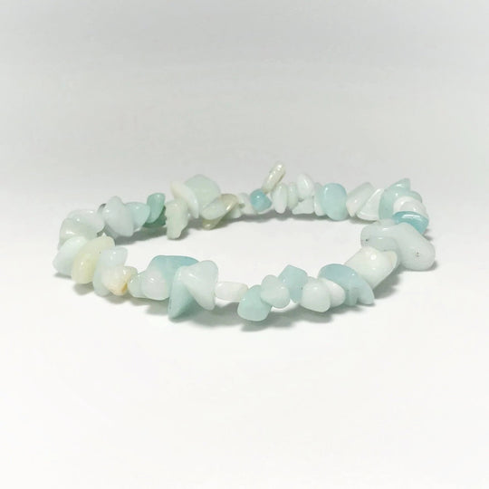 Amazonite Chip Beaded Bracelet - Rocks and Gems Canada