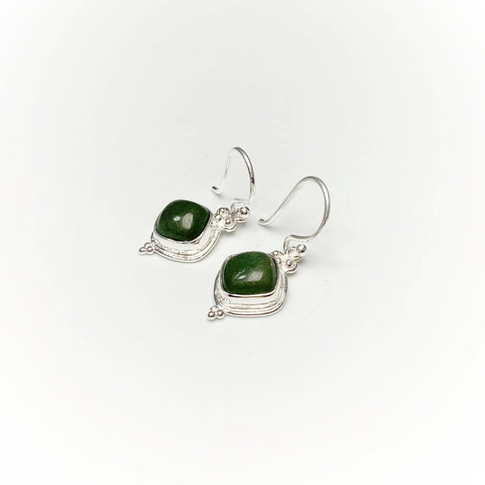 Green Aventurine Dangle Earrings - Rocks and Gems Canada