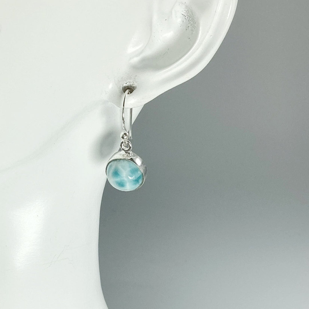 Larimar Dangle Earrings - Rocks and Gems Canada