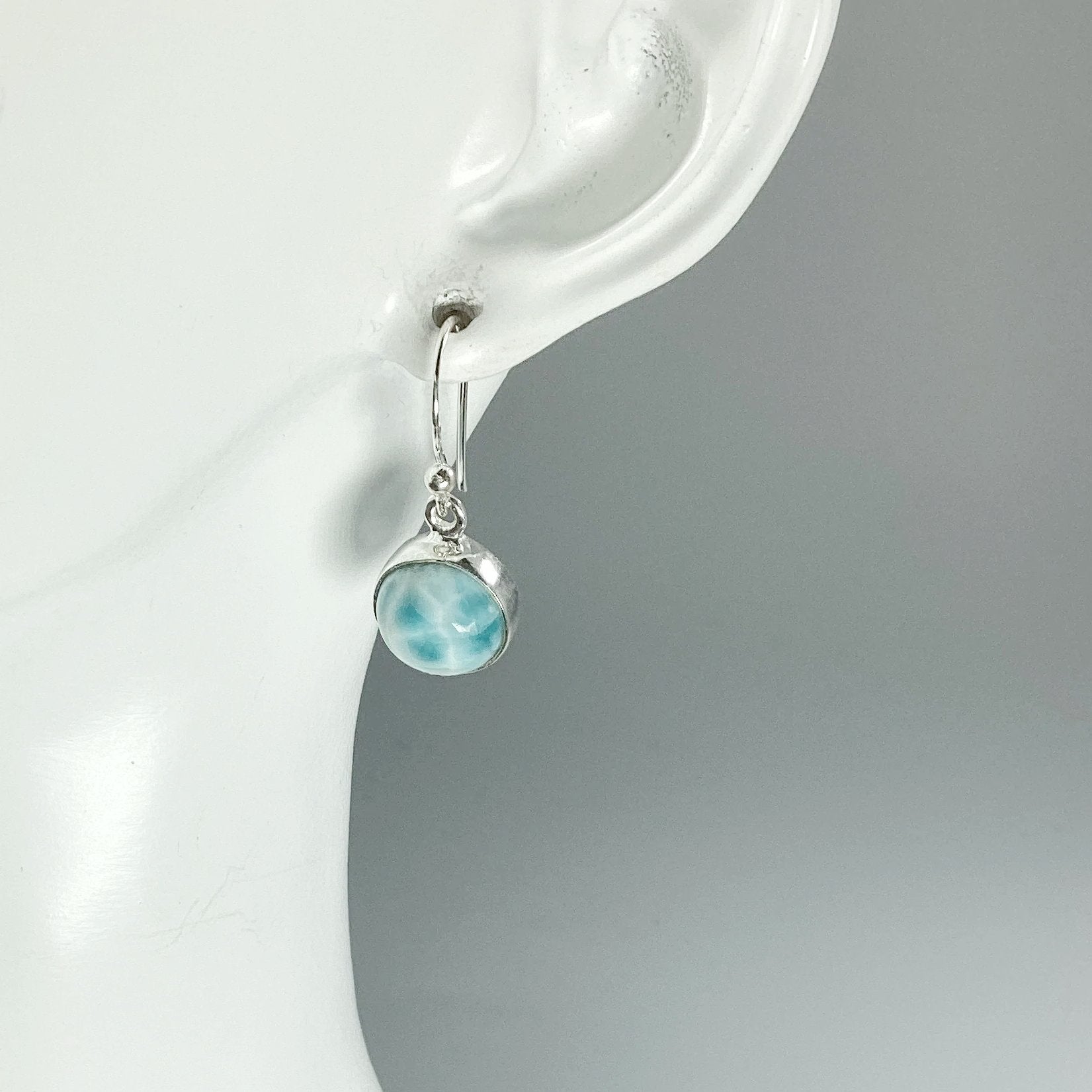 Larimar Dangle Earrings - Rocks and Gems Canada
