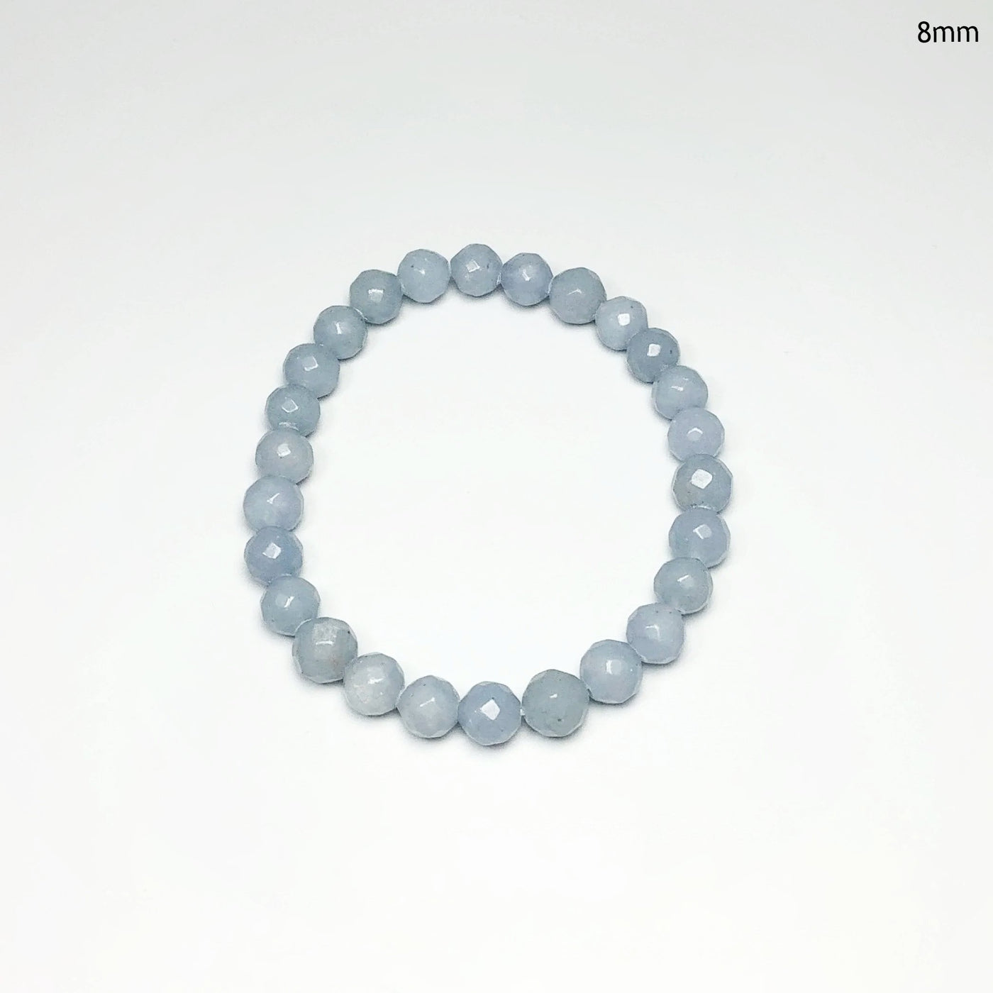 Angelite Faceted Beaded Bracelet