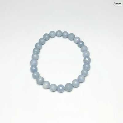 Angelite Faceted Beaded Bracelet