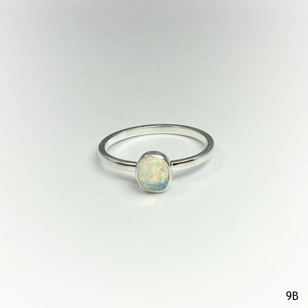 Faceted Ethiopian Fire Opal Ring - Rocks and Gems Canada