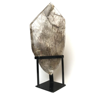 Rutilated Quartz Point On Stand