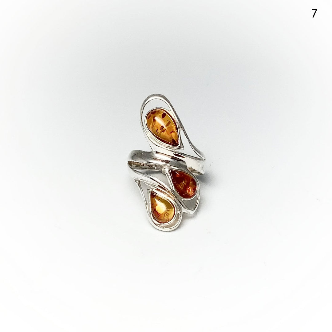 Cognac Amber Ring - Rocks and Gems Canada