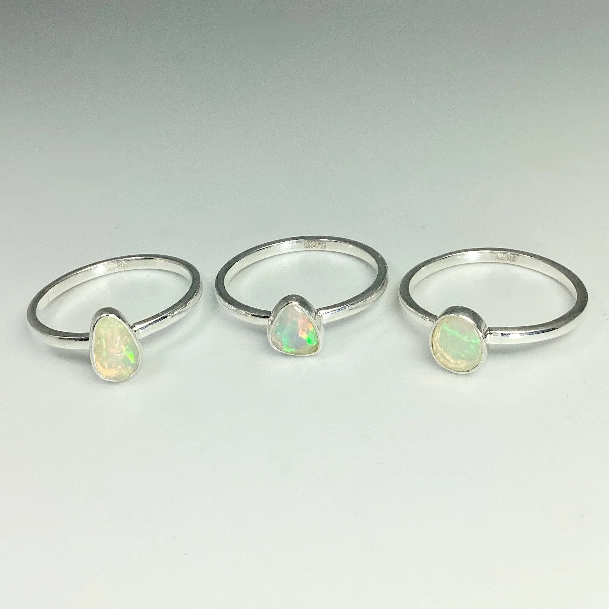Faceted Ethiopian Fire Opal Ring - Rocks and Gems Canada