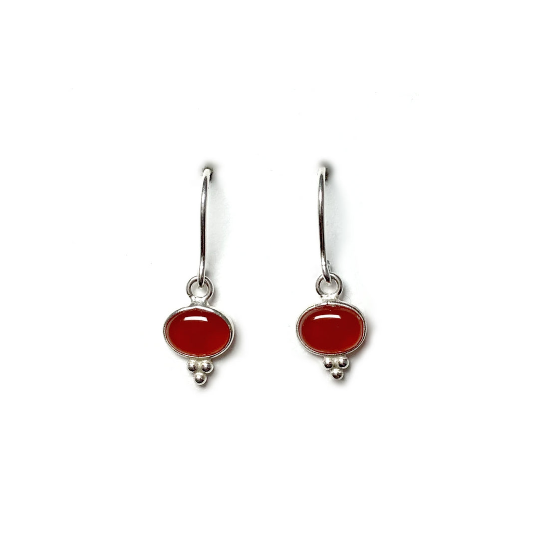 Carnelian Agate Dangle Earrings - Rocks and Gems Canada