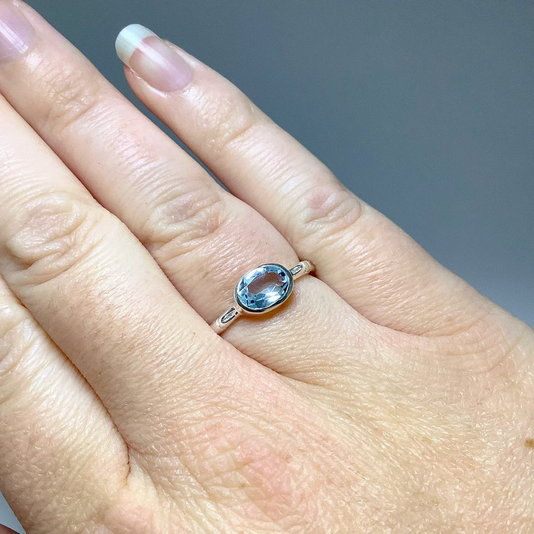Blue Topaz Ring - Rocks and Gems Canada