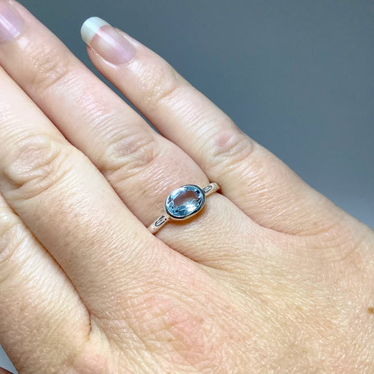 Blue Topaz Ring - Rocks and Gems Canada