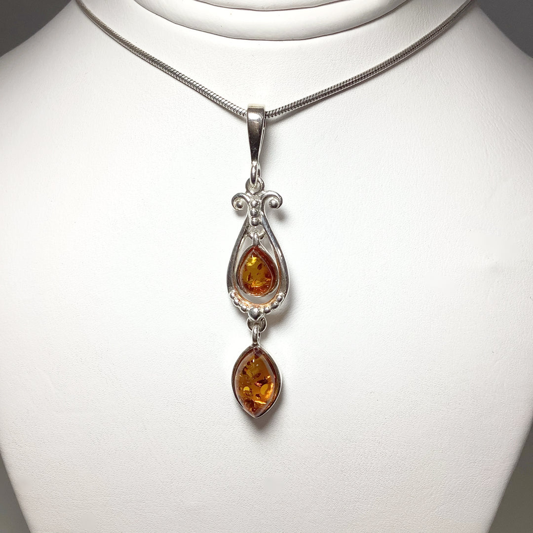 Cognac Amber Pendant - Rocks and Gems Canada