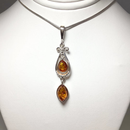 Cognac Amber Pendant - Rocks and Gems Canada