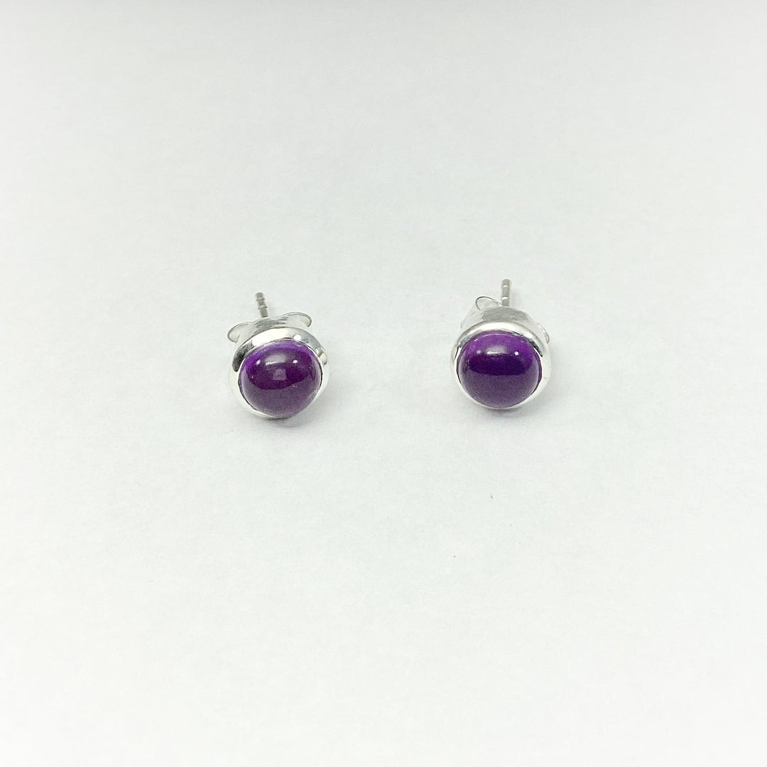 Amethyst Stud Earrings - Rocks and Gems Canada