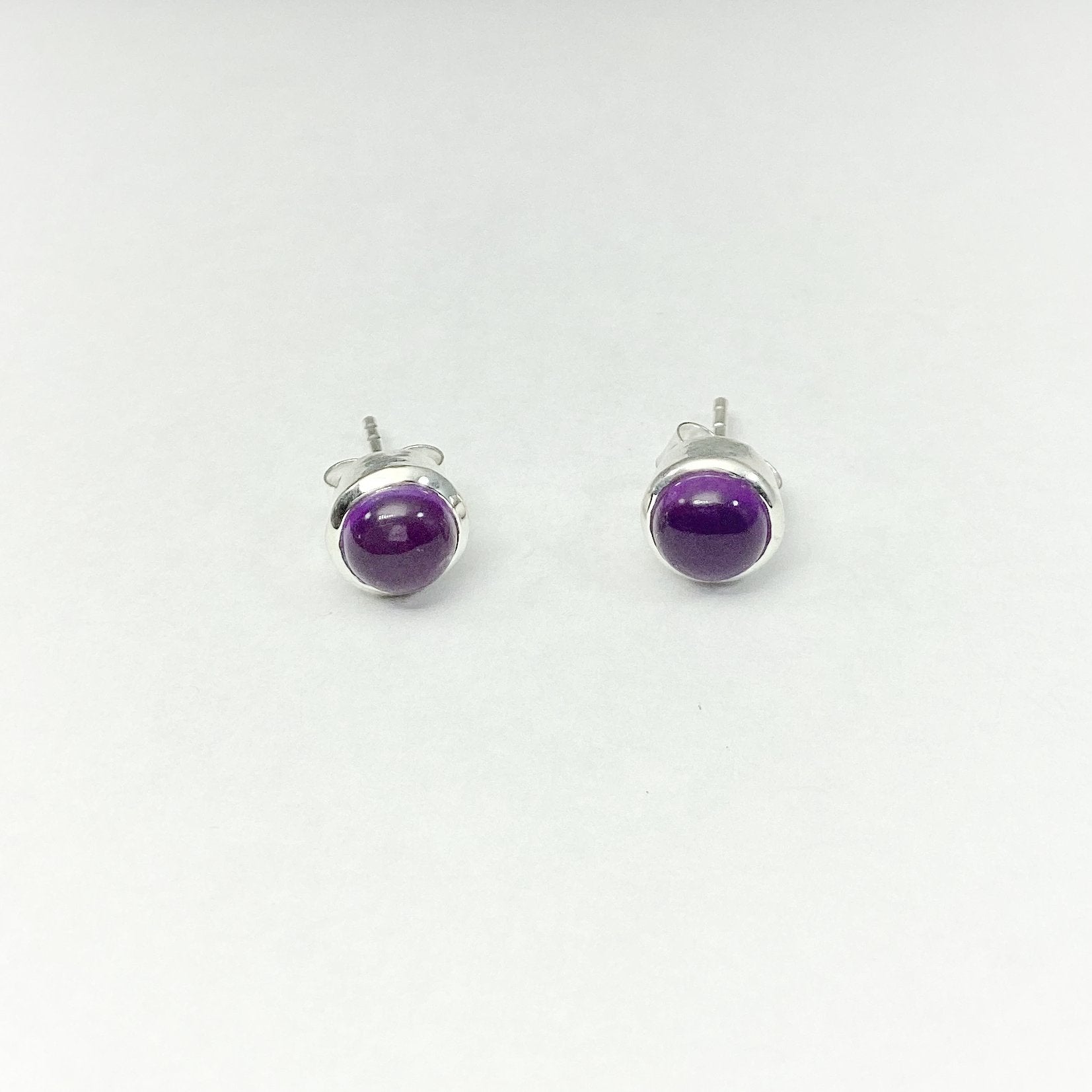 Amethyst Stud Earrings - Rocks and Gems Canada