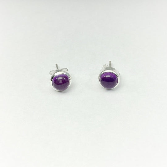 Amethyst Stud Earrings - Rocks and Gems Canada