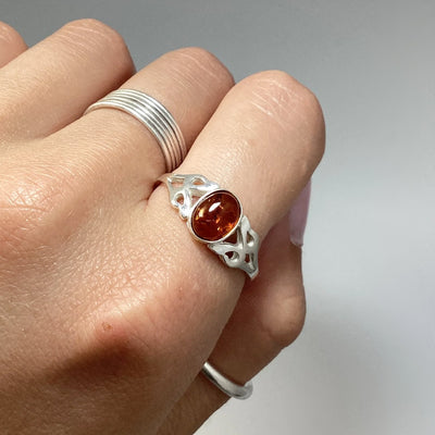 Cognac Amber Ring