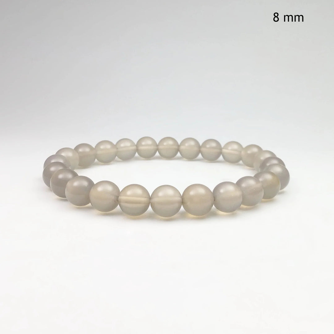 Natural Agate Beaded Bracelet - Rocks and Gems Canada