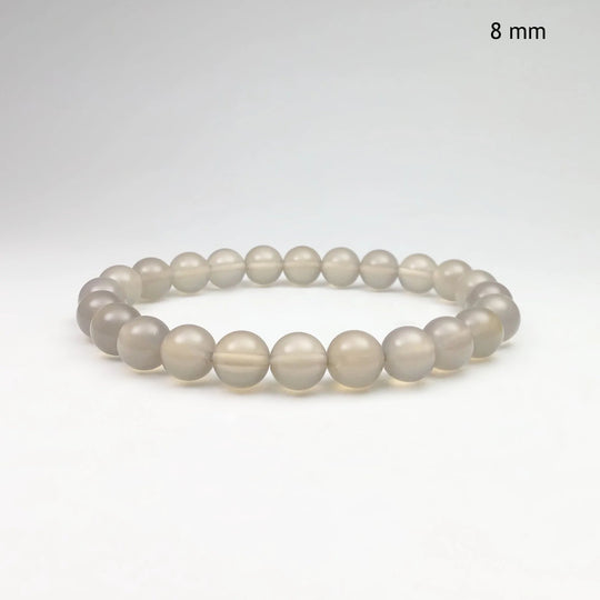 Natural Agate Beaded Bracelet - Rocks and Gems Canada