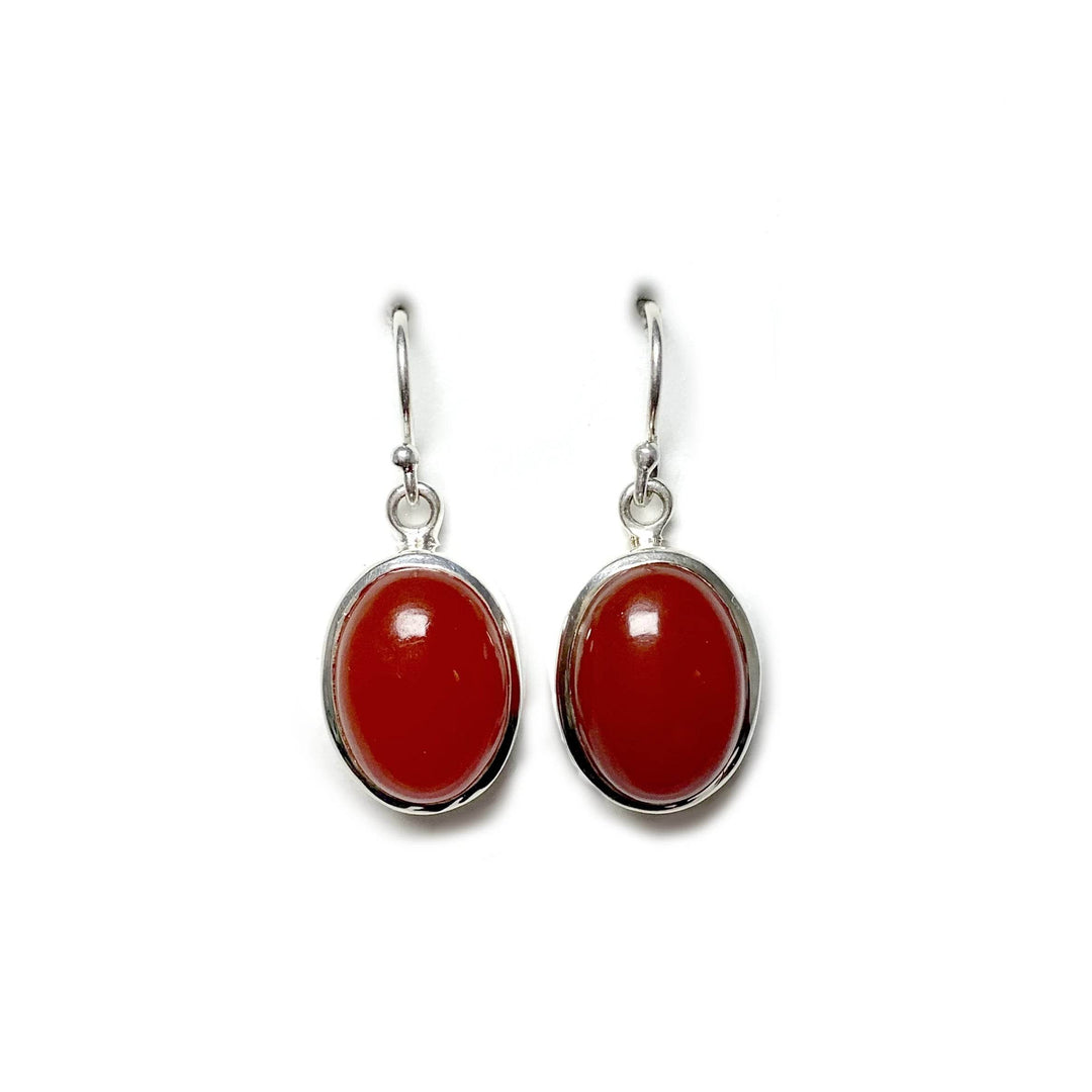 Carnelian Agate Dangle Earrings - Rocks and Gems Canada