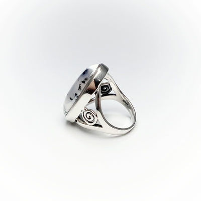 Dendritic Opal Ring