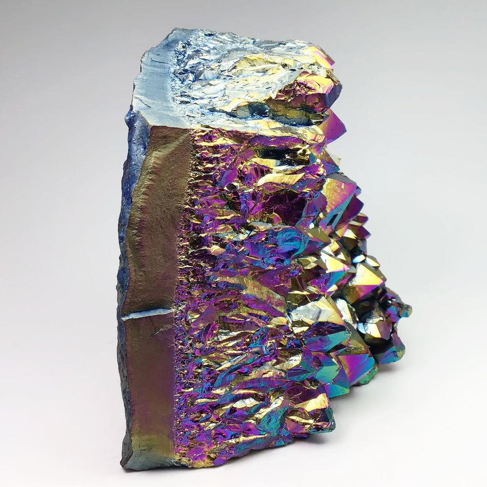 Rainbow Amethyst Druze Cluster Stand Up - Rocks and Gems Canada