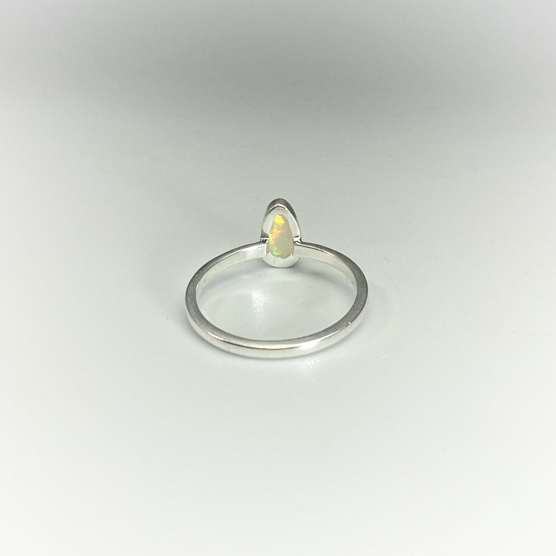 Faceted Ethiopian Fire Opal Ring - Rocks and Gems Canada