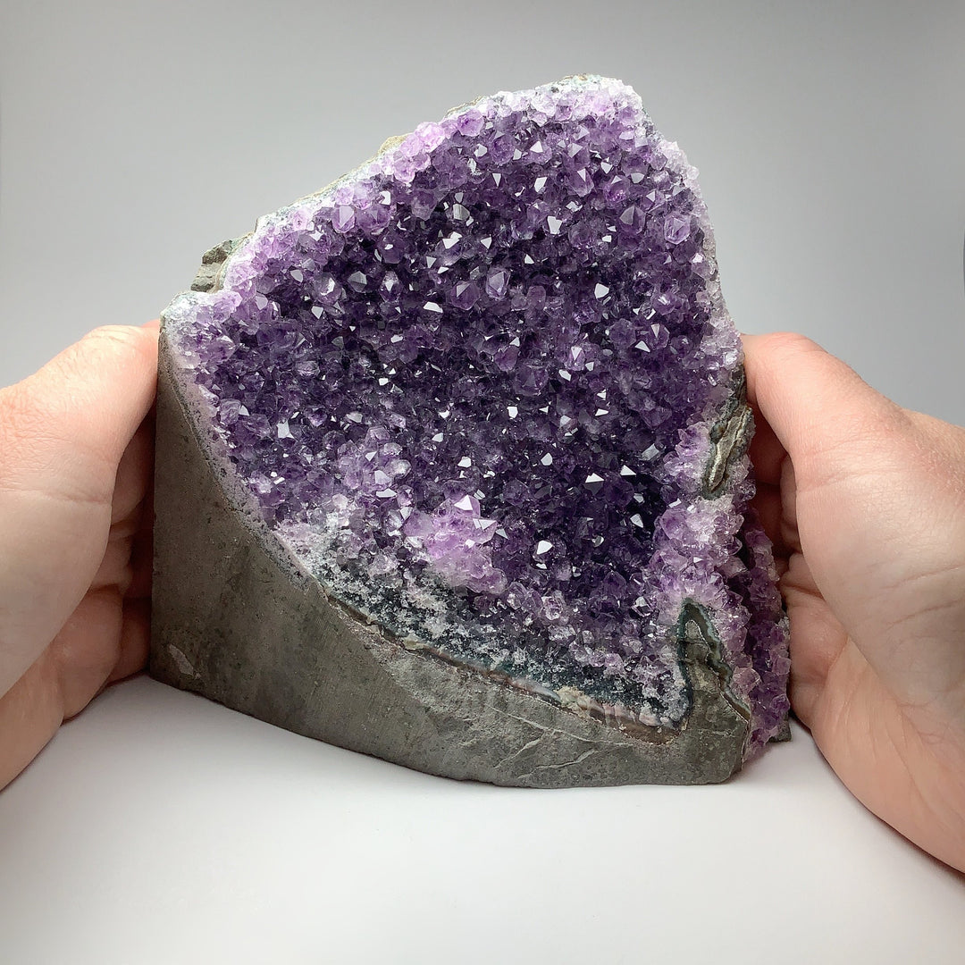 Amethyst Druze Cluster Stand Up - Rocks and Gems Canada
