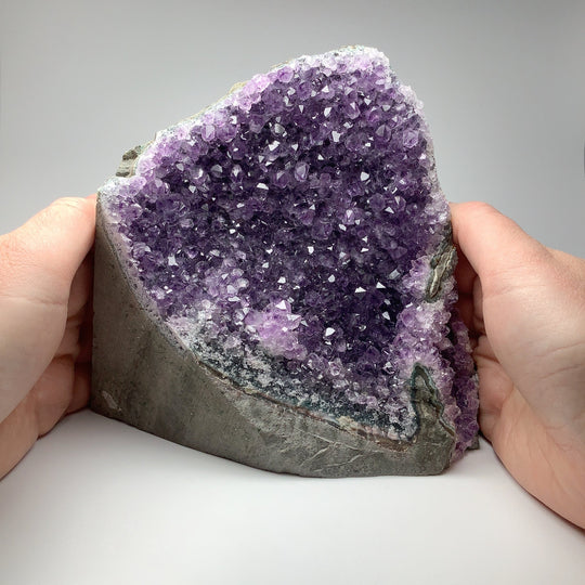Amethyst Druze Cluster Stand Up - Rocks and Gems Canada