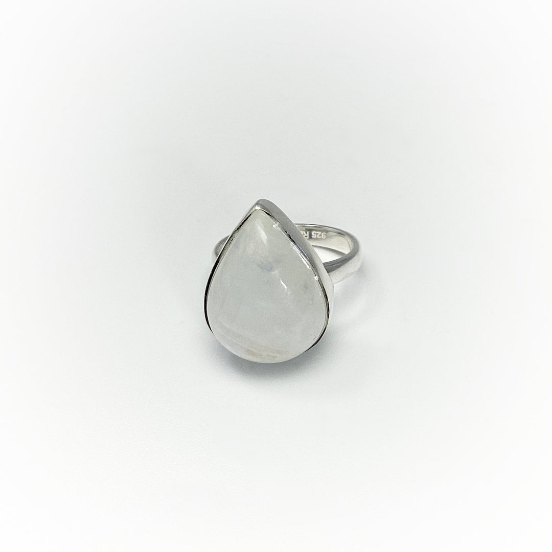 Rainbow Moonstone Ring - Rocks and Gems Canada