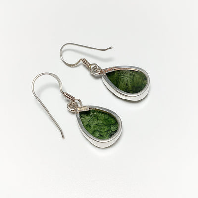 Moldavite Dangle Earrings