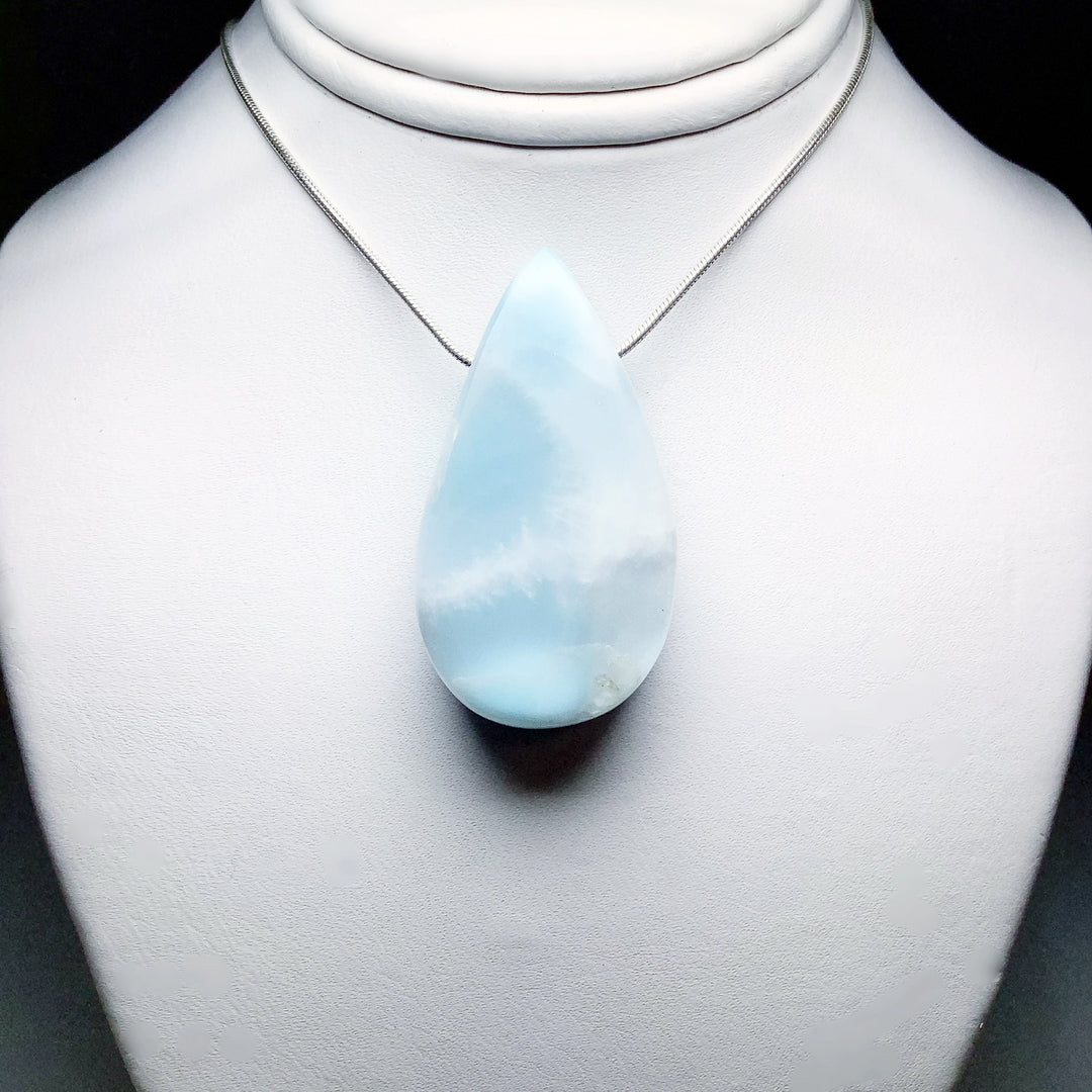 Larimar Drilled Pendant - Rocks and Gems Canada