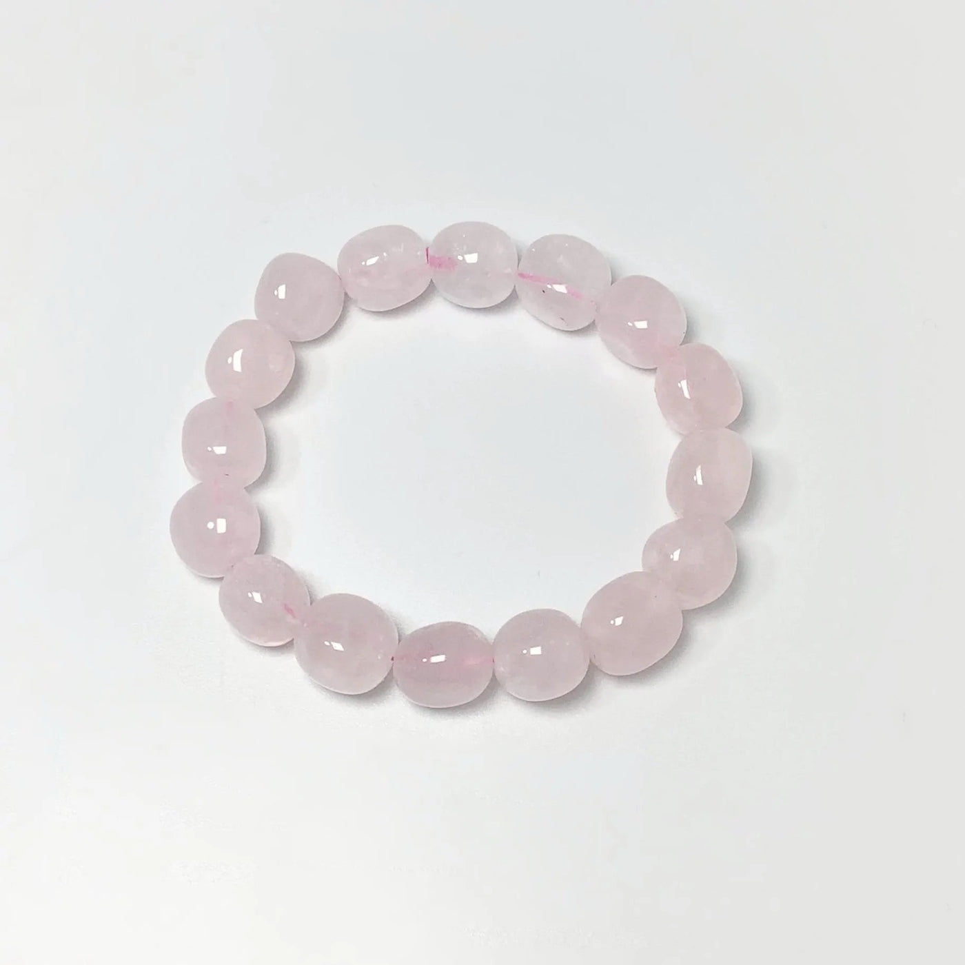 Rose Quartz Nugget Beaded Bracelet