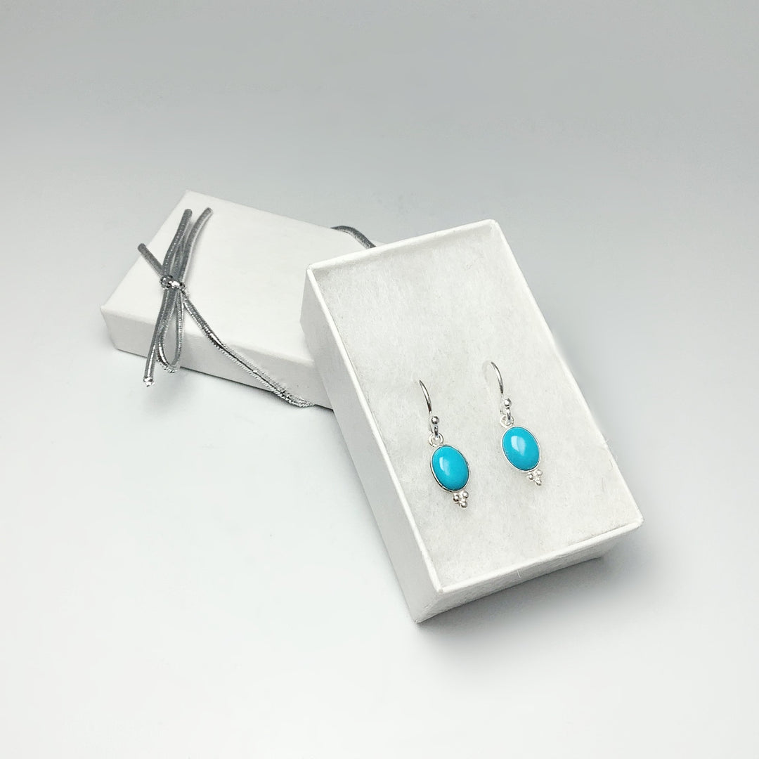 Turquoise Dangle Earrings - Rocks and Gems Canada