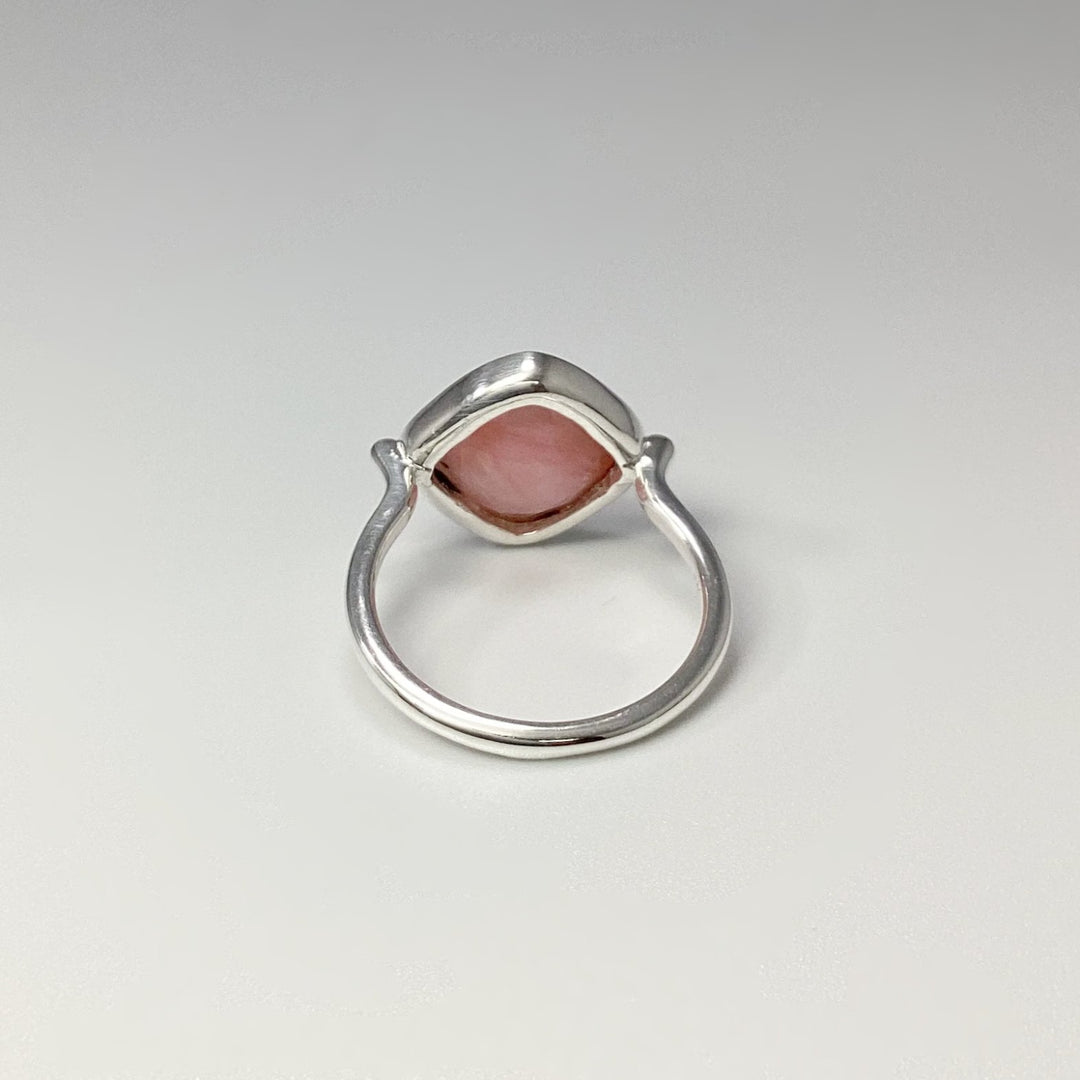 Pink Peruvian Opal Ring - Rocks and Gems Canada