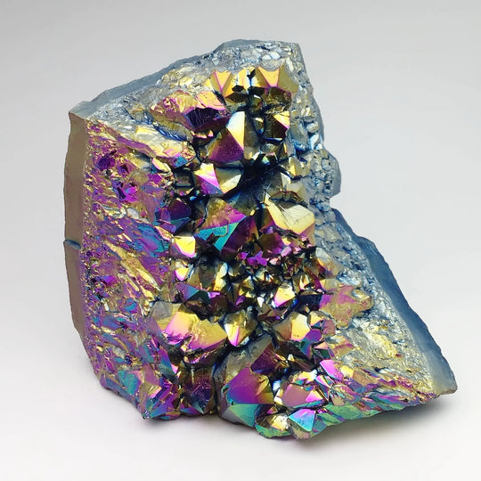 Rainbow Amethyst Druze Cluster Stand Up - Rocks and Gems Canada