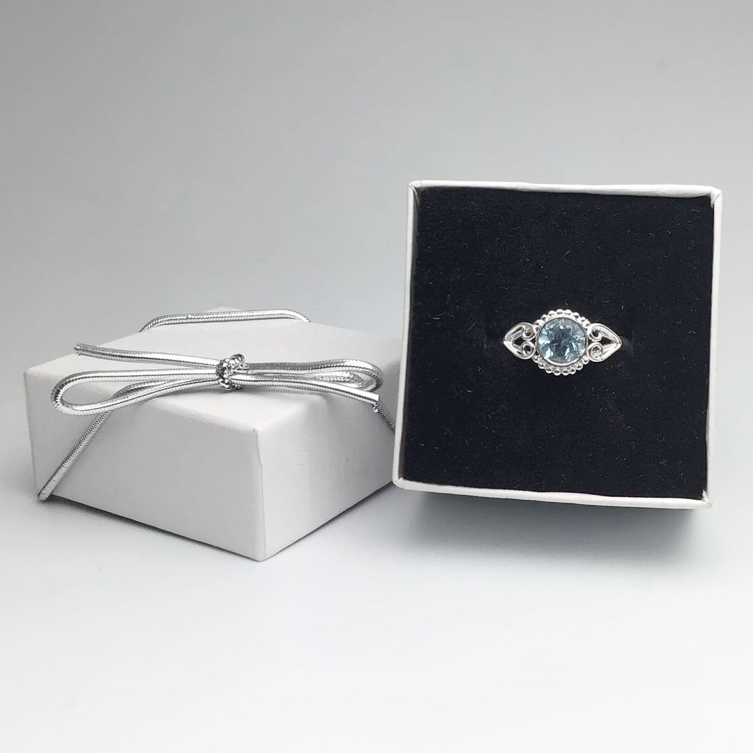 Blue Topaz Ring - Rocks and Gems Canada