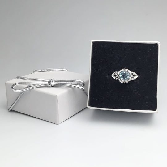 Blue Topaz Ring - Rocks and Gems Canada