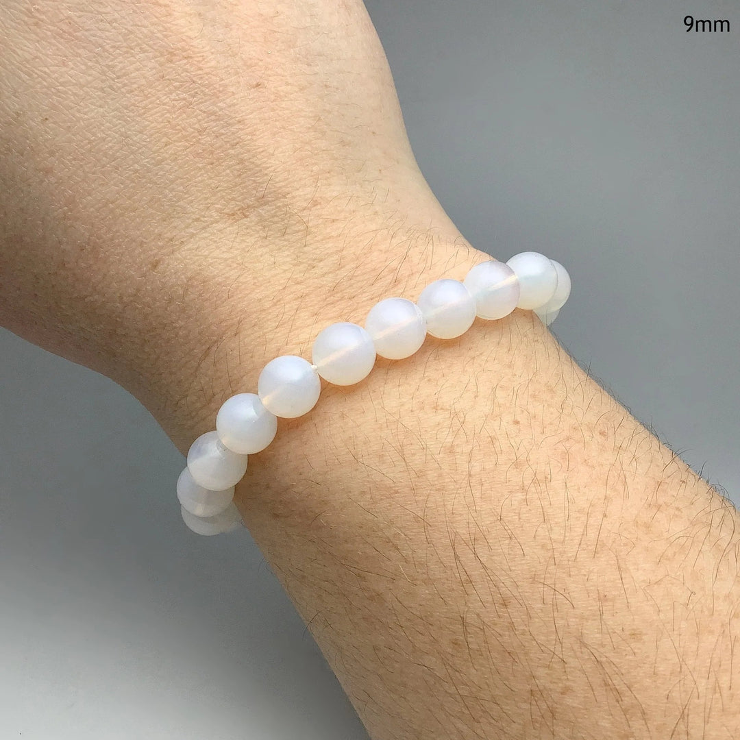 Moon Quartz Beaded Bracelet - Rocks and Gems Canada