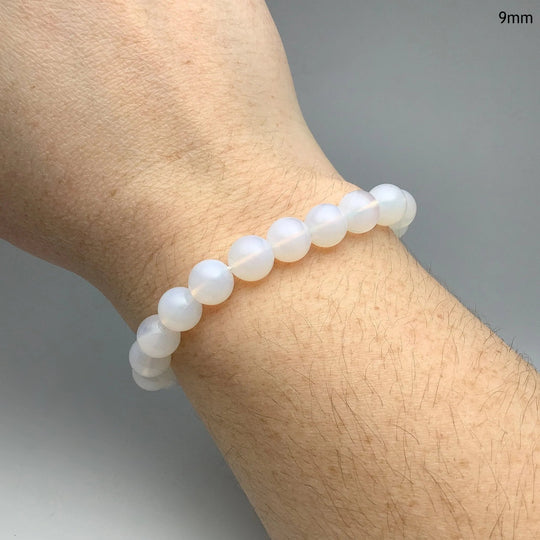 Moon Quartz Beaded Bracelet - Rocks and Gems Canada