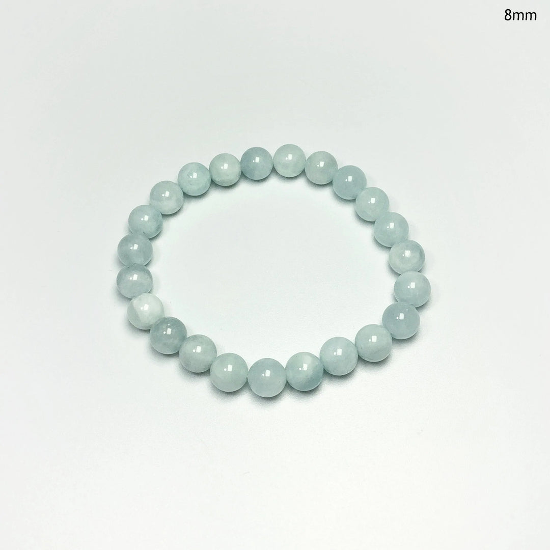 Aquamarine Beaded Bracelet - Rocks and Gems Canada