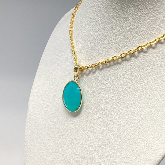 Paraiba Blue Onyx Pendant - Rocks and Gems Canada
