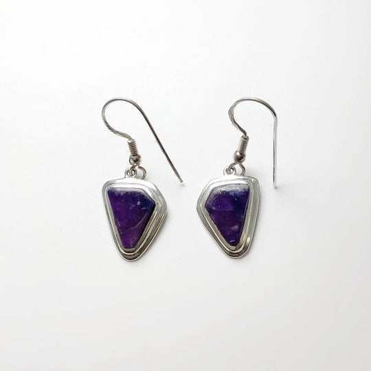 Sugilite Dangle Earrings - Rocks and Gems Canada